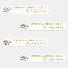 Homemade Mushroom Pickle Thin Label