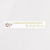 Homemade Mushroom Pickle Thin Label (Design 2)
