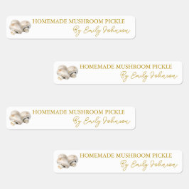 Homemade Mushroom Pickle Thin Label