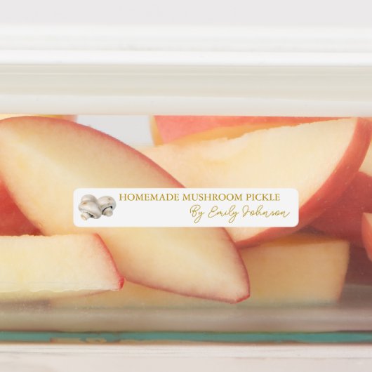 Homemade Mushroom Pickle Thin Label (Aangebracht)