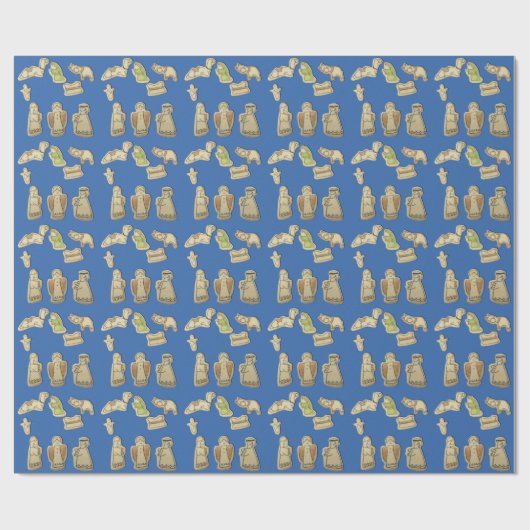 Homemade Natitivity Cookie Wrapping Paper Cadeaupapier (Vlak)