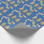 Homemade Natitivity Cookie Wrapping Paper Cadeaupapier (Hoek)