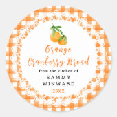 Homemade Orange Cranberry Bread Label (Voorkant)