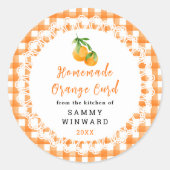 Homemade Orange Curd Label (Voorkant)