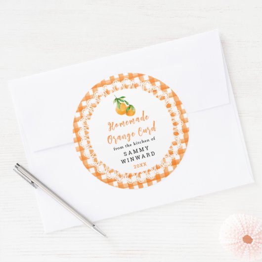 Homemade Orange Curd Label (Envelop)