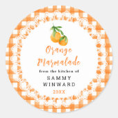 Homemade Orange Marmalade Label (Voorkant)