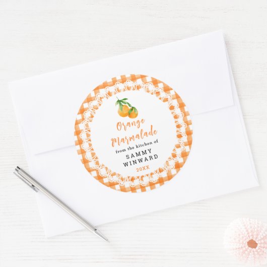 Homemade Orange Marmalade Label (Envelop)