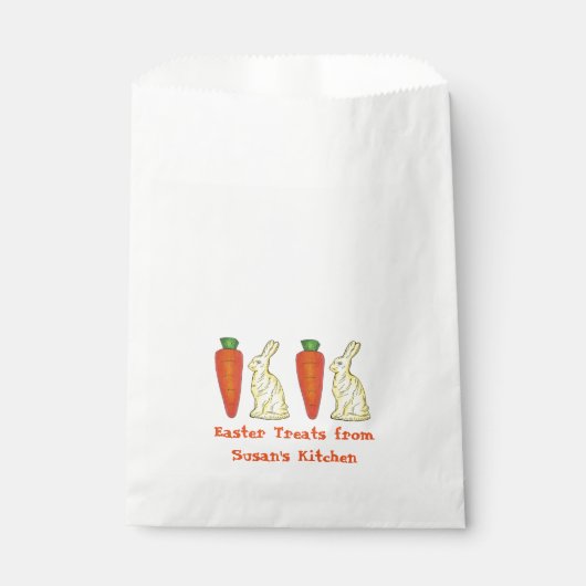 Homemade Paasgebak Snoep Bunny Rabbit Carrot-behan Bedankzakje (Voorkant)