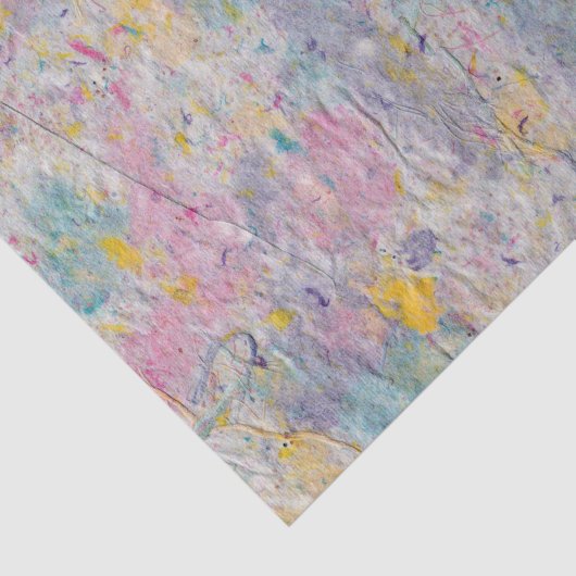 Homemade Paper met kleurrijk pulp-Afbeelding Tissuepapier (Detail)