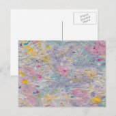 Homemade-papier met kleurrijke pulp-accessoires briefkaart (Voorkant / Achterkant)