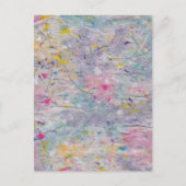 Homemade-papier met kleurrijke pulp-accessoires briefkaart (Voorkant)