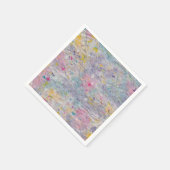 Homemade-papier met kleurrijke pulp-accessoires servetten (Hoek)
