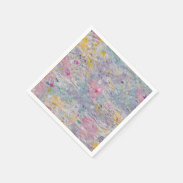 Homemade-papier met kleurrijke pulp-accessoires servetten