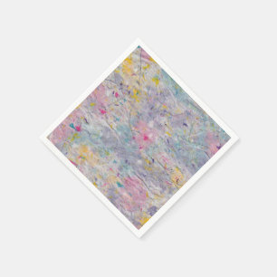 Homemade-papier met kleurrijke pulp-accessoires servetten