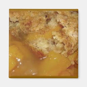 Homemade Peach Cobbler Magneet