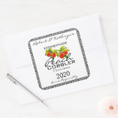 Homemade Peach Cobbler Moonshine - Gepersonaliseer Vierkante Sticker (Envelop)