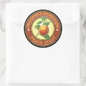 Homemade Peach Jelly Jam Label Sjabloon (Tas)