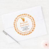 Homemade Peach Juice Drink Label (Envelop)