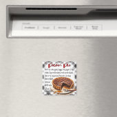 Homemade Pecan Pie Recipe Plaid Kitchen Decor Magneet (Insitu (Vaatwasser))