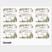 Homemade Peppermint Moonshine Persoonlijk Vierkante Sticker (Vel)