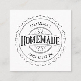 Homemade Persoonlijke Etiketten Visitekaartjes