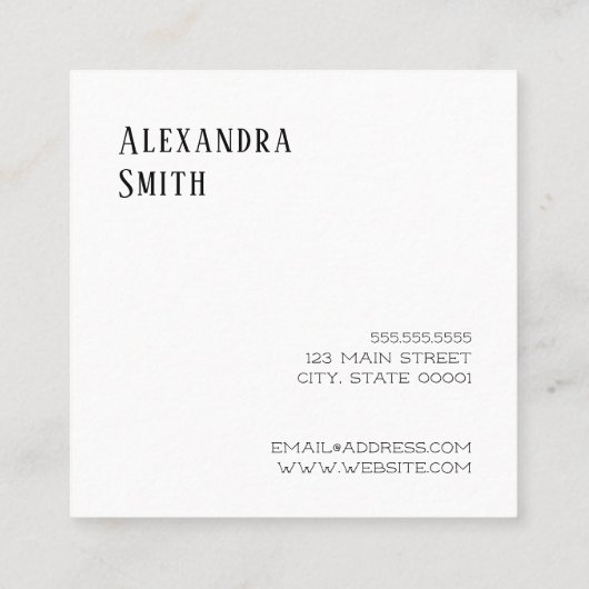 Homemade  Persoonlijke Etiketten Visitekaartjes (Achterkant)