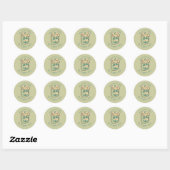 Homemade Pickles branding Business Packaging Ronde Sticker (Vel)