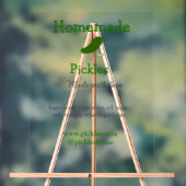 Homemade pickles gemaakt met liefde tekstwebsite t acryl bord (Neutraal)