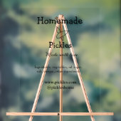 Homemade pickles gemaakt met liefde tekstwebsite t acryl bord (Neutraal)