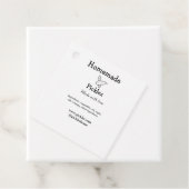 Homemade pickles gemaakt met liefde tekstwebsite t bedankjes labels (In situ)