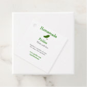 Homemade pickles gemaakt met liefde tekstwebsite t bedankjes labels (In situ)