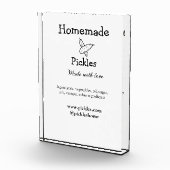 Homemade pickles gemaakt met liefde tekstwebsite t fotoblokken (Rechts)