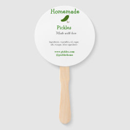 Homemade pickles gemaakt met liefde tekstwebsite t handwaaier