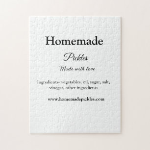 Homemade pickles gemaakt met liefde tekstwebsite t legpuzzel