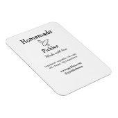 Homemade pickles gemaakt met liefde tekstwebsite t magneet (Rechterzijde)