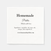 Homemade pickles gemaakt met liefde tekstwebsite t servet (Voorkant)