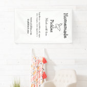 Homemade pickles gemaakt met liefde tekstwebsite t spandoek (Insitu)