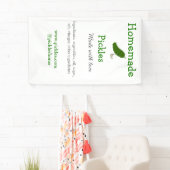 Homemade pickles gemaakt met liefde tekstwebsite t spandoek (Insitu)