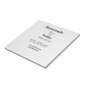 Homemade pickles gemaakt met liefde tekstwebsite t tegeltje (Zijkant)