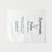 Homemade pickles gemaakt met liefde tekstwebsite t wandkleed (Voorkant (horizontaal))