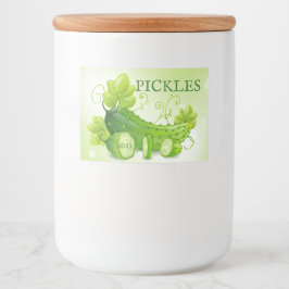 Homemade Pickles Label Voedselcontainer Etiket