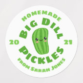 Homemade pickles labels (Design 2)