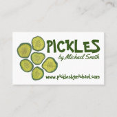 Homemade Pickles Sweet Chips Dill Pickle Shop Visitekaartje (Voorkant)