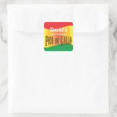 Homemade Pico de Gallo-etiket Vierkante Sticker (Tas)