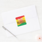 Homemade Pico de Gallo-etiket Vierkante Sticker (Envelop)
