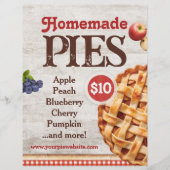 Homemade Pies Menu Flyer Sjabloon (Voorkant)