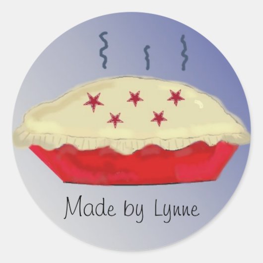 Homemade Pies Ronde Sticker (Voorkant)