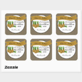 Homemade Pineapple Moonshine - Gepersonaliseerd Vierkante Sticker (Vel)