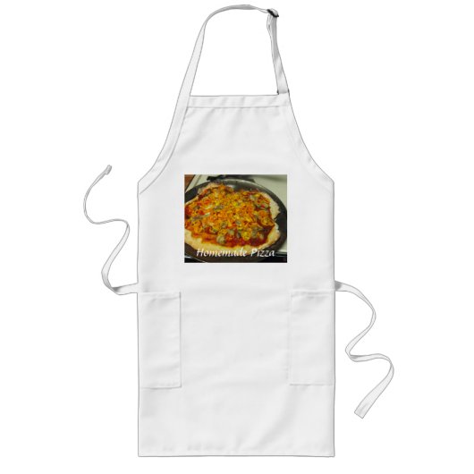 Homemade Pizza Apron Lang Schort (Voorkant)