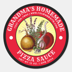  Homemade Pizza Sauce Label Sjabloon